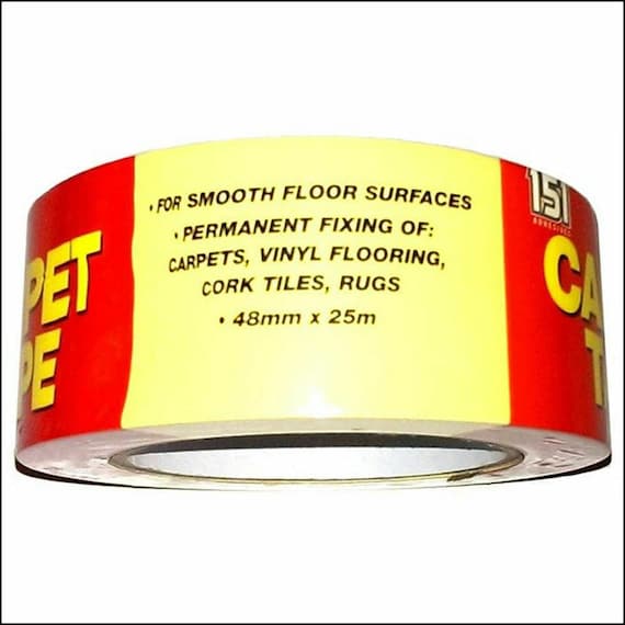 2 X Double Sided Multi-purpose Strong Adhesive Tape Carpet Tape Heavy Duty  48 X 25m 2 Tape Rolls 