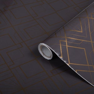 d-c-fix Sticky Back Kunststoff Selbstklebend Trendyline geometrisch LINAS 1.5m X 45cm uk