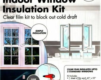 Kit d'isolation pour fenêtres d'intérieur pour fenêtres à l'épreuve des courants d'air, installation facile sur mesure