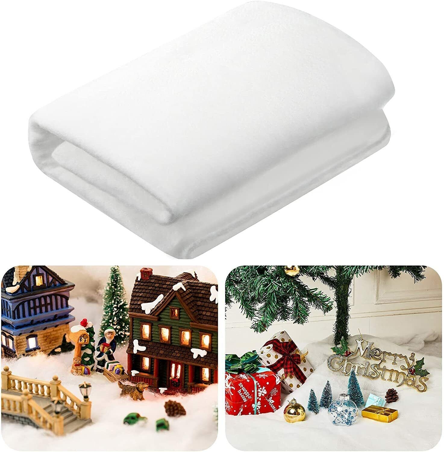 お得なキャンペーンを実施中 2pcs Christmas Snow Blankets Fake Indoor Blanket Holiday