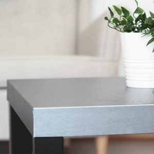 PLATINO d-c-fix Sticky Back Plastic Self Adhesive BRUSHED STEEL metallic grey  1.5m X 45cm uk