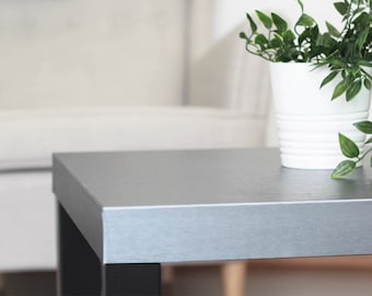 Brushed Steel Metallic Grey Sticky Back Plastic 1.5m X 45cm