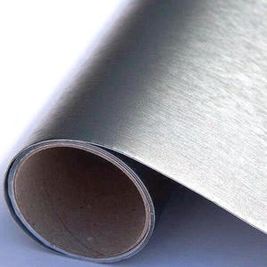 Brushed Steel Sticky Back Plastic Metallic Grey Vinyl Wrap (2m x 45cm)