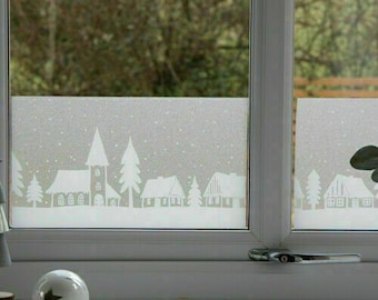 D-c-fix Christmas window XMAS WINTER HOME winter decoration border glass static film 20 x 150cm uk