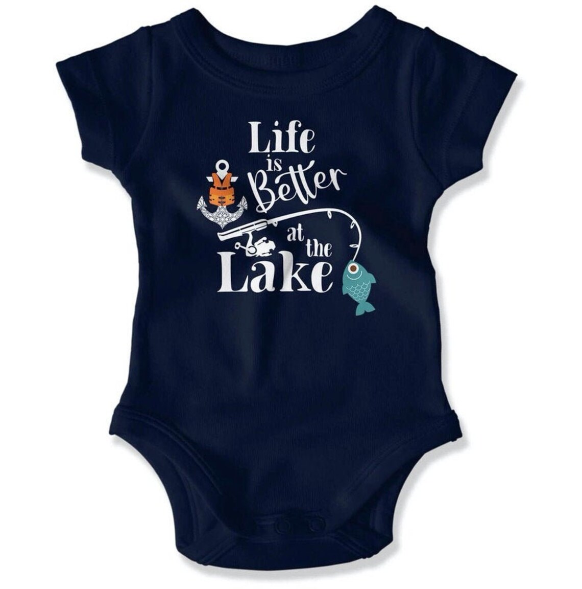 Baby Boy Fishing / Lake Baby Clothes / Boat Baby Clothes / Etsy