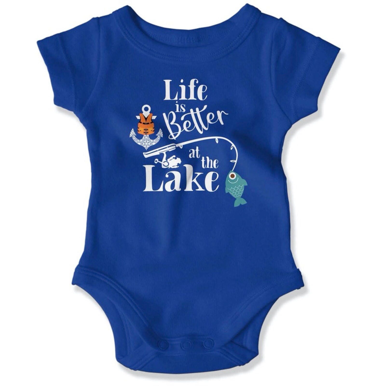 Baby Boy Fishing / Lake Baby Clothes / Boat Baby Clothes / Life is