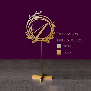Table Numbers.Gold Table Numbers. Table Numbers with base .Wedding Table Numbers