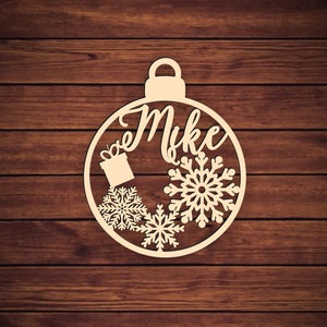 Christmas bauble personalized Custom bauble laser cut names CHRISTMAS gift -Please Send your phone number in the "NOTE to the seller"