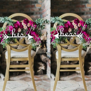 Chair arrows - Wedding Chair Sign -  Wedding chair arrows - Chair arrows
