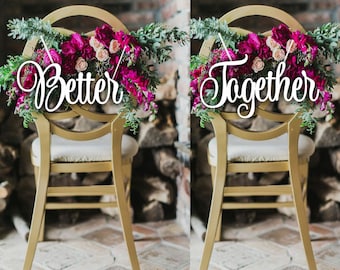 Chair Signs For Wed Etsy