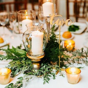 Table Number ,Golden Table Numbers, Table Numbers with base ,Wedding  Numbers ,Numbers with base Wood table numbers