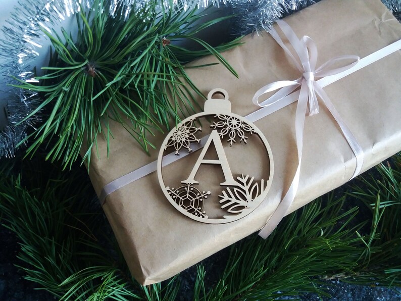 Christmas bauble personalized Custom bauble laser cut names Etsy