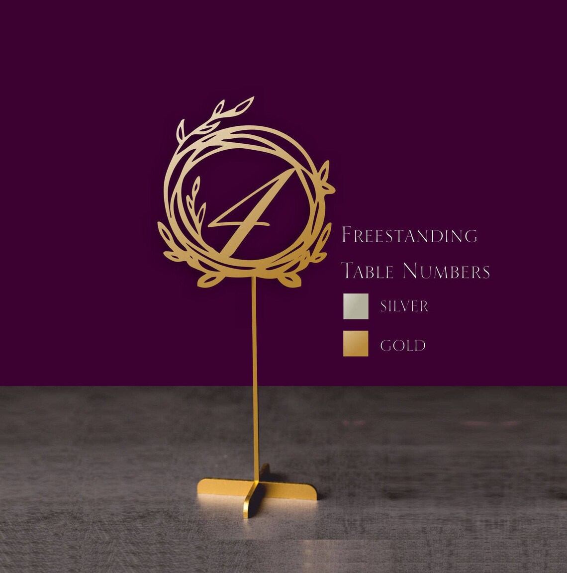 Table Numbers.gold Table Numbers. Table Numbers With Base Etsy