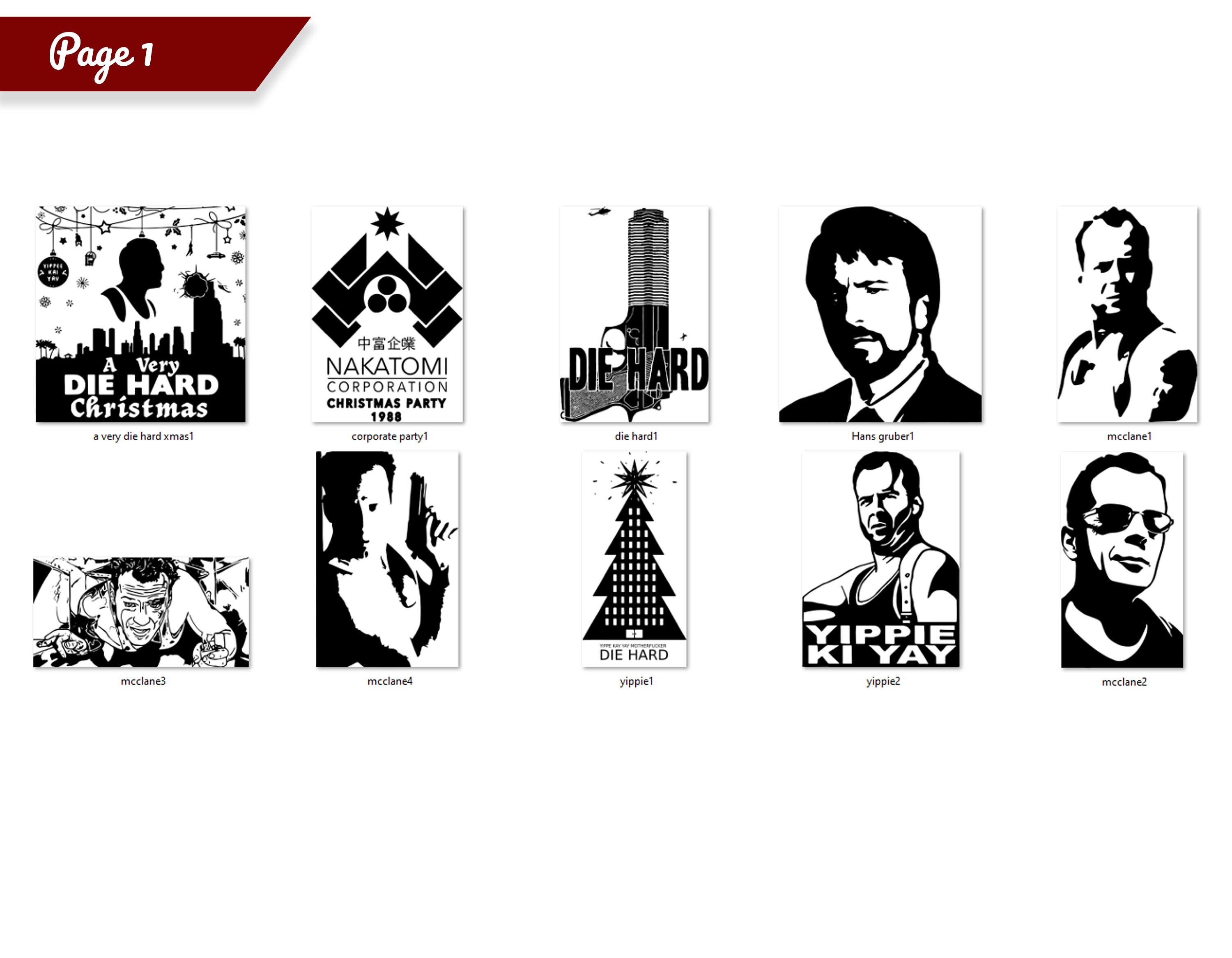 Die Hard Xmas SVG & PNG 10 Designs Etsy