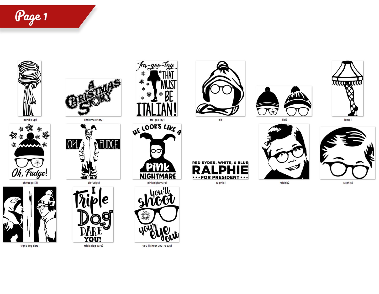 A Christmas Story SVG & PNG 15 Designs  Etsy