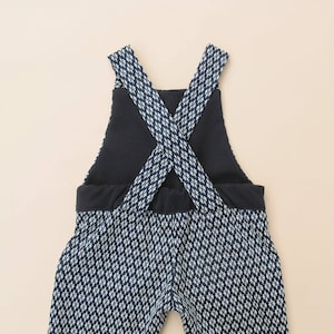Dungaree Pdf sewing pattern, 0 to 5 years