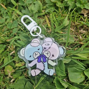 Two Headed Bear Acrylic Keyring / Bag Charm image 2