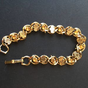Vintage Beautiful Elegant Signed Goldette NY Bracelet in Gold - Etsy