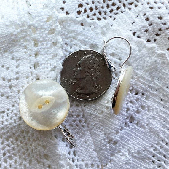 Unique, lovely, Repurposed earrings- with pearles… - image 2