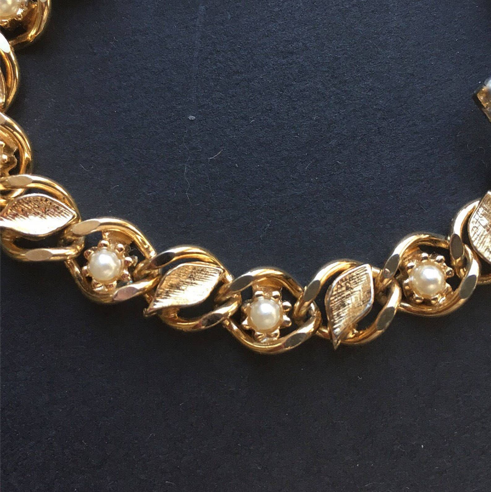 Vintage Beautiful Elegant Signed Goldette NY Bracelet in Gold Etsy