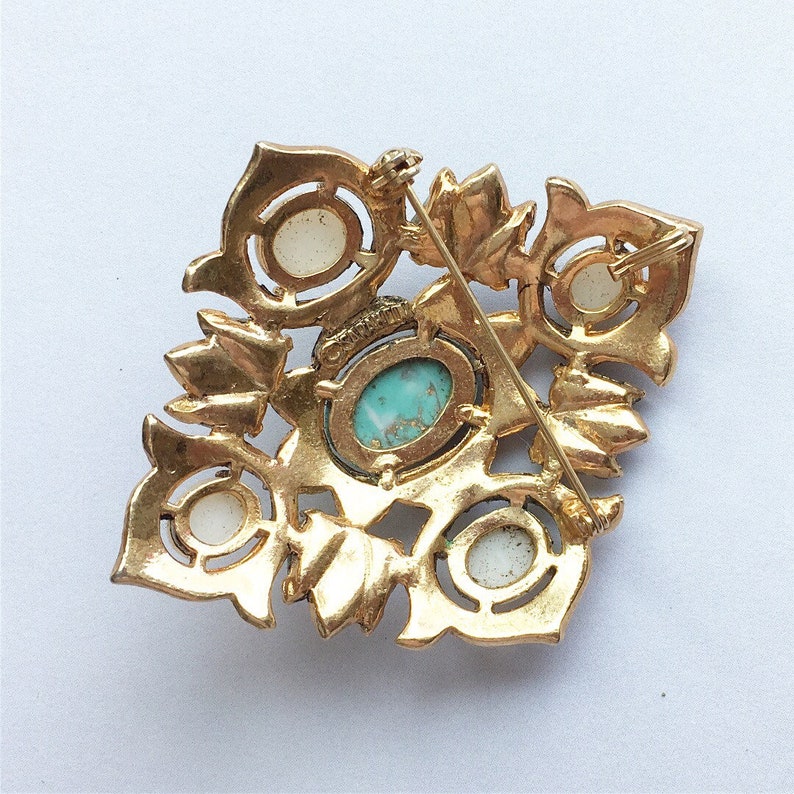 Beautiful Vintage Signed Sarah Coventry Brooch Diamond Shape - Etsy