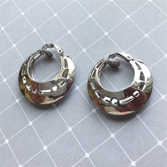 Vintage Lewis Segal clip on earrings - modern and… - image 1