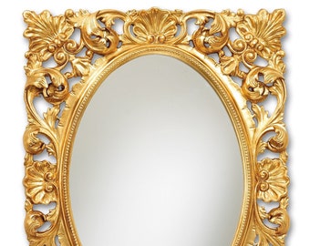 Specchi Foglia Oro E Argento Fatti A Mano Made In By Mowartdesign