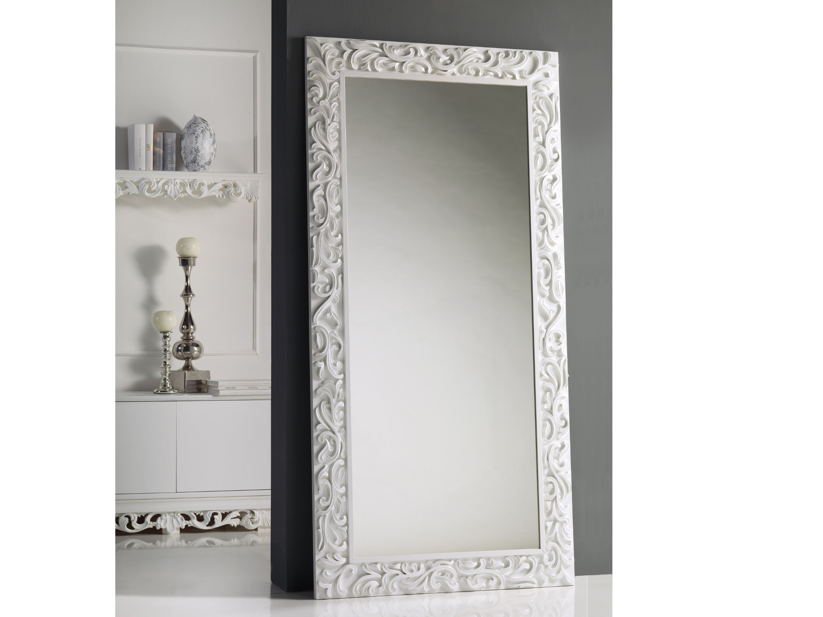 Large white mirror deals