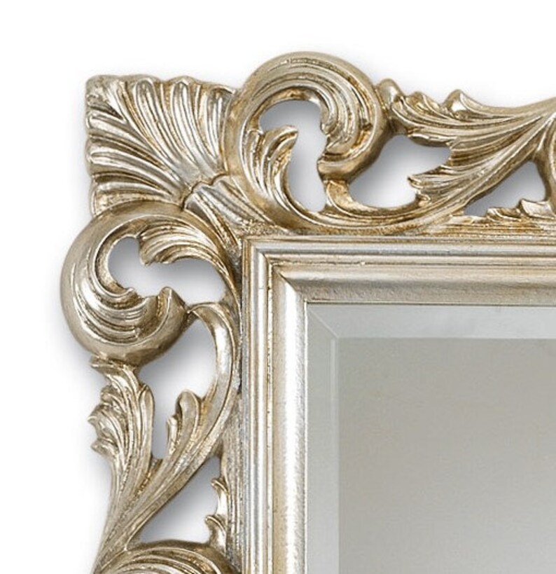 Espejo clásico estilo victoriano antigua hoja de plata hecho | Etsy