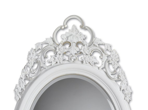イタリア製ロココ調バロック調ウォールミラー、大型クラシック玄関