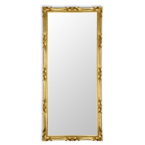 Large Classic Baroque Wall Mirror Antique Gold Leaf 82x182 cm - Made in Italy - Full length mirror Louis XIV Entryway dressing mirror 5005