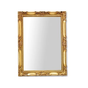 Classic French Style Baroque Wall Mirror Gold Leaf - Made in Italy - Rococo Louis XIV Mirror Wall antique - Bdroom Vintage mirror # 5005all