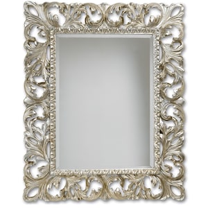 Classic baroque French Wall Mirror Louis XIV Style - Italian vintage carved mirror - Victorian mirror antique- Entryway bedroom mirror #8052