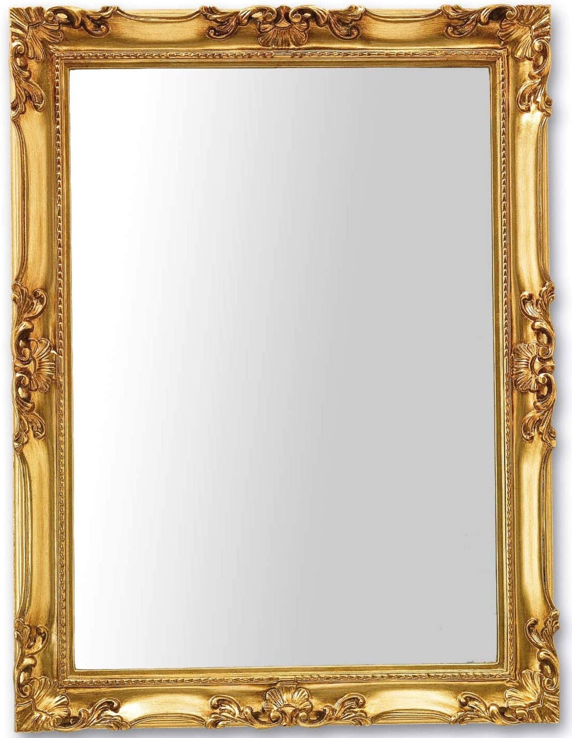Classic French Style Baroque Wall Mirror Gold Leaf Made In Hong Kong Classic French Style Baroque Wall, French Gold Mirror Rectangle