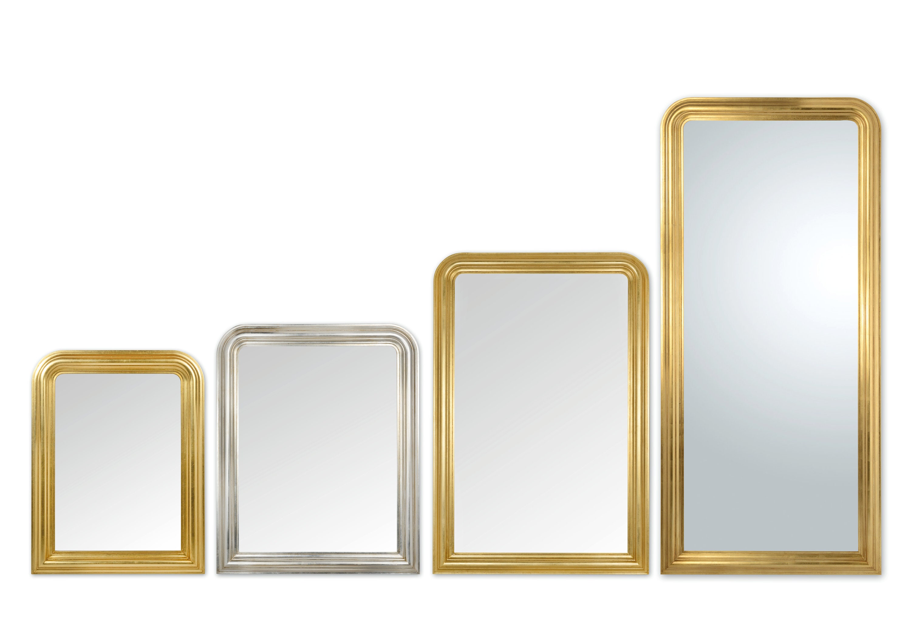 Vintage Gold Wall Hanging Mirror Trio Collection Mid Century -  Portugal