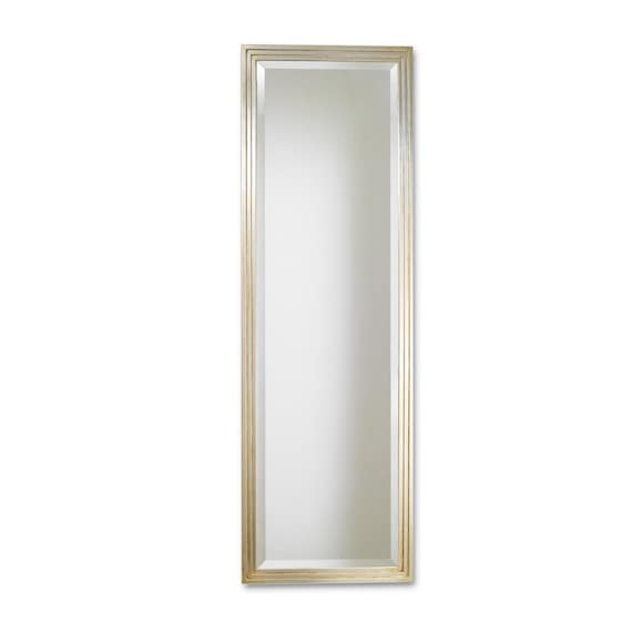 Grande specchio da parete per soggiorno design occhiali argento