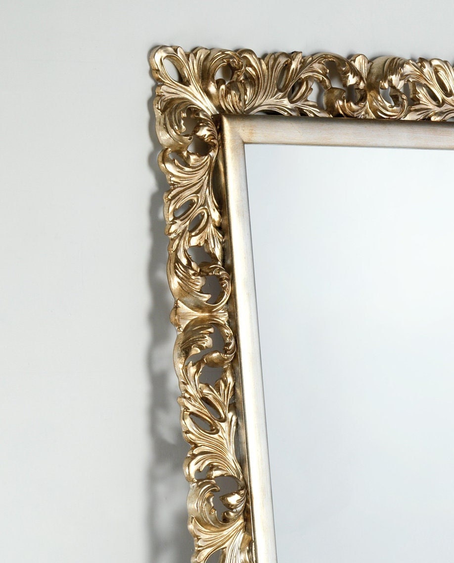 Specchio a figura intera Specchio dorato Specchio da parete francese Specchio  vintage Specchio da parete dorato Specchio fatto a mano Specchio vittoriano  Specchio barocco -  Italia