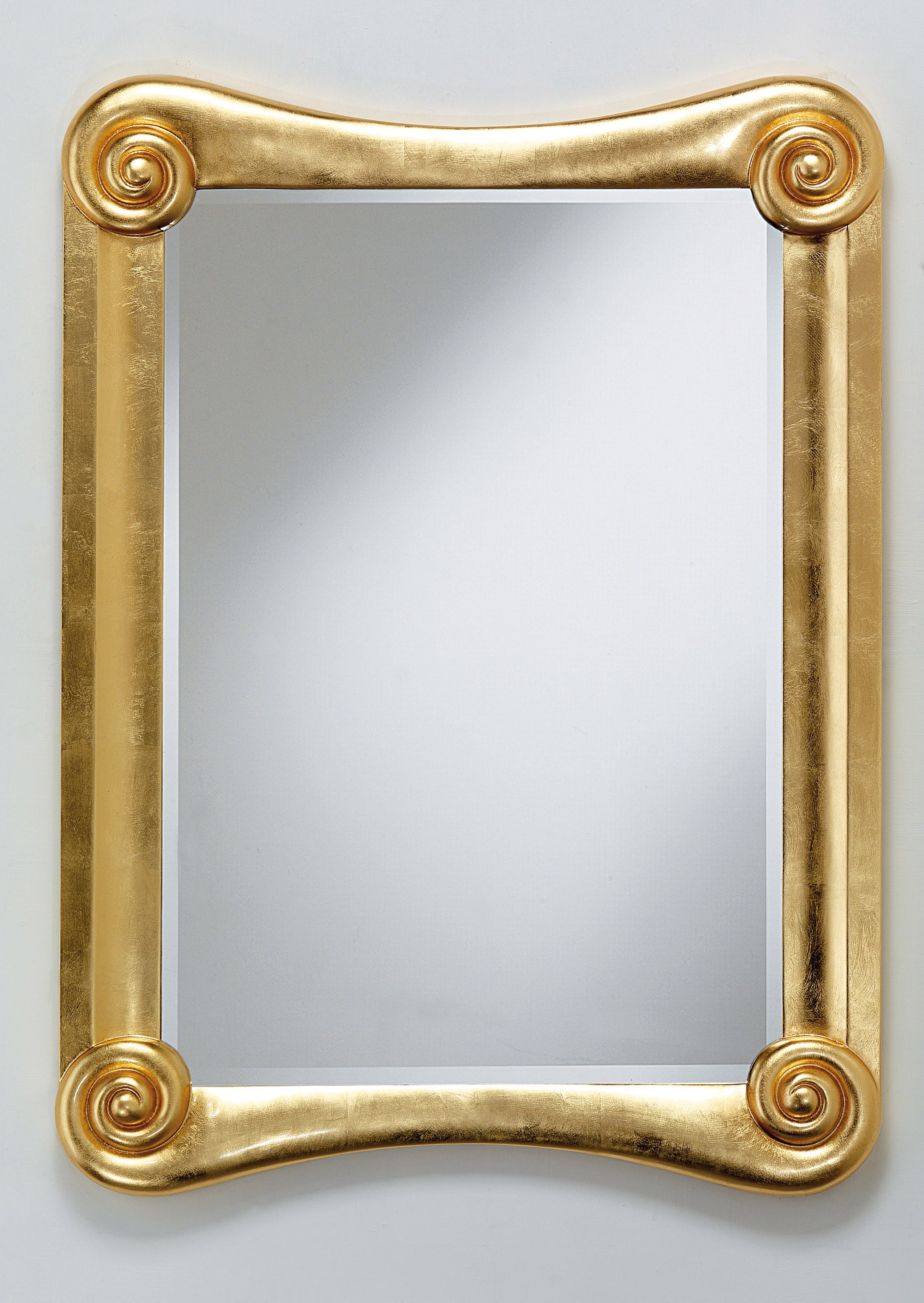 Specchio Ovale Barocco Made In Italy - Cornice Legno E Foglia Oro 63x83 Cm - Per Camera, Bagno, Ingresso - Foto 2