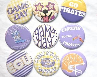 ECU game day pins