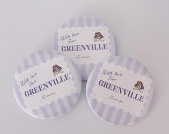3 IN Stamp game day pins