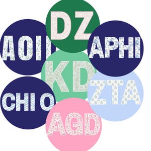 Sorority pins floral designs