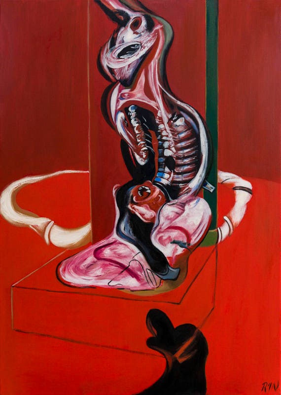 FRANCIS BACON Portrait of Pope Innocent XII 35.5/" x 25.5/" Poster 1995