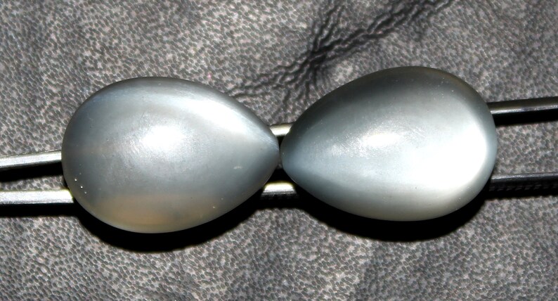 Natural moonstone Cabochon 24x17 mm Pear shape Matched Pair Handmade Loose AAA Gemstone For Making Earrings Flashy Moonstone Pair Gemstone
