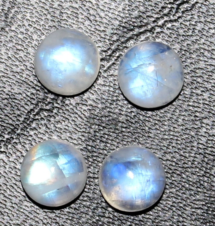Blue Moonstone pair gemstoneNatural Rainbow moonstone Etsy