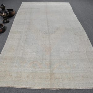 Turkish Rug, Vintage Rug, 6x11 ft Large Rug, Antique Rug, Rugs for Living Room, Beige Oriental Rug, Large Floor Decor