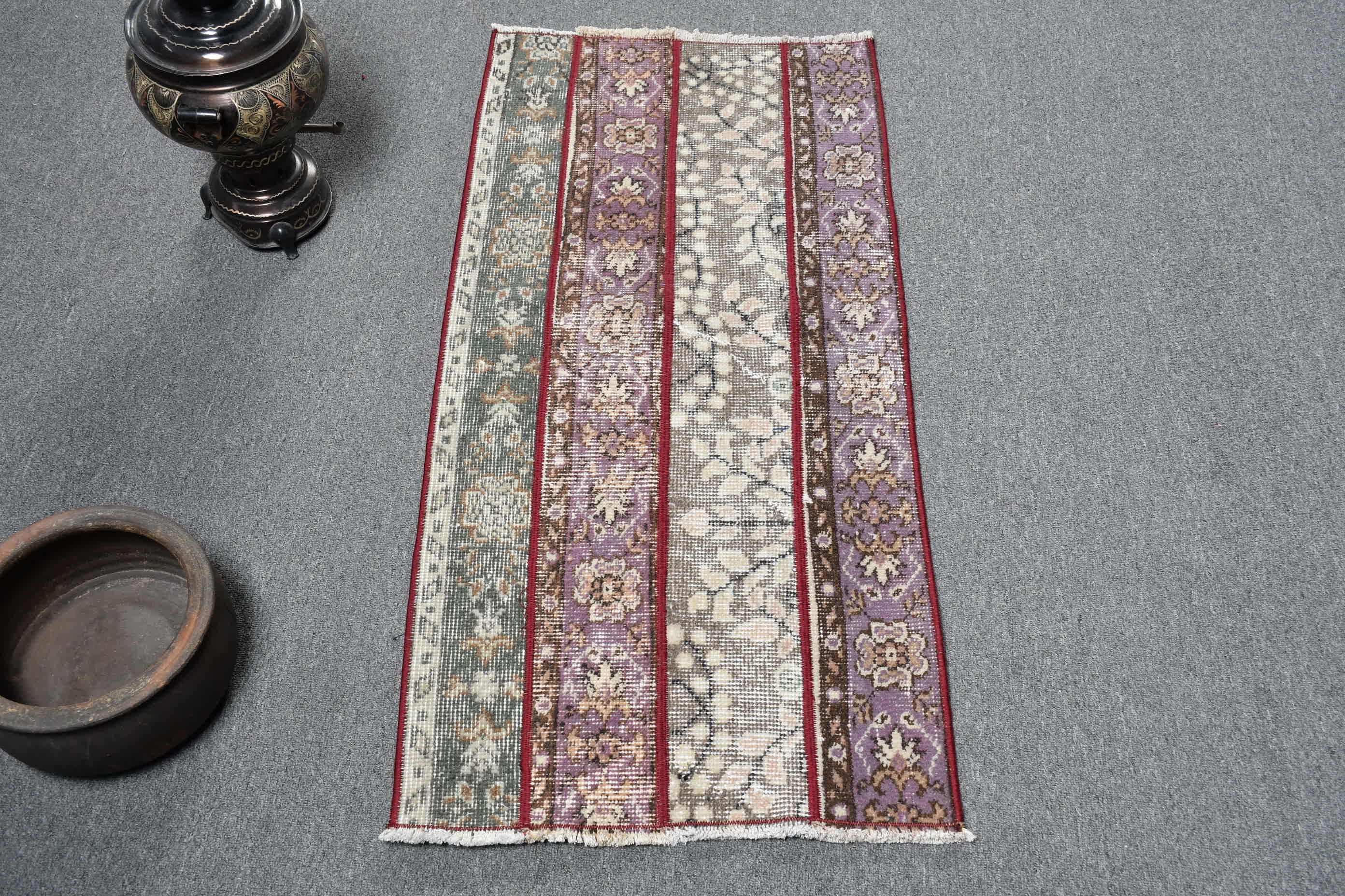 Turkish Rug, Small Patchwork Rug, Vintage Rug, Antique Rug, 21x46 Inches Purple Rug, Handmade Little Carpet, Wool Kitchen Carpet, 11034 - Etsy Canada Turkish Rug, Small Patchwork Rug, Vintage Rug, Antique Rug, 21x46 Inches Purple Rug, Handmade Little Carpet, Wool Kitchen Carpet, 11034 - Etsy Canada