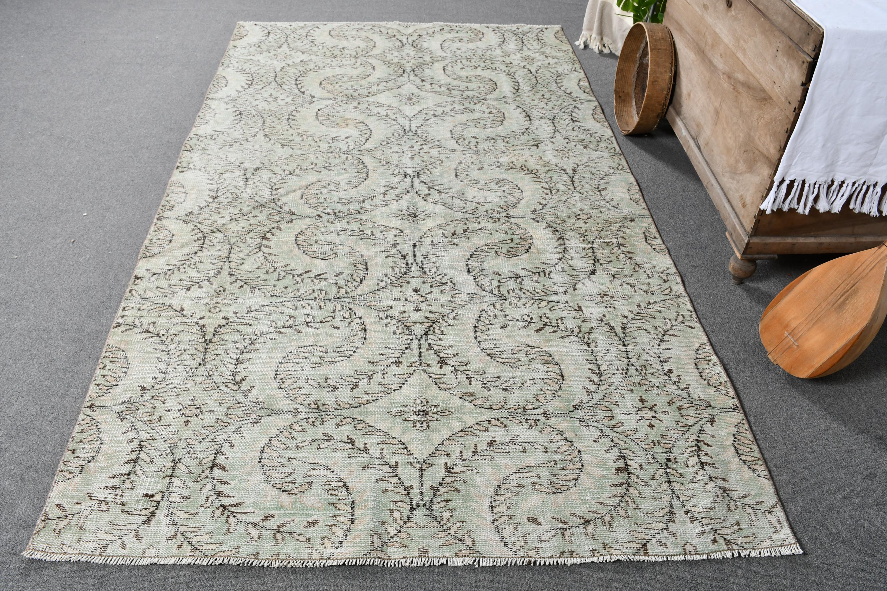 5x9インチの大型ラグ、ヴィンテージラグ、トルコラグ、アナトリアラグ