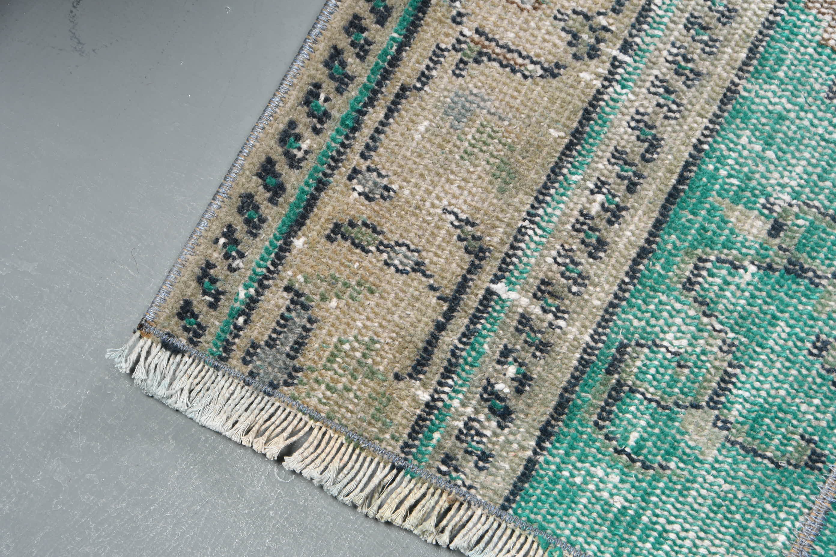 Turkish Green Rug, Oriental Rug, Vintage Rug, Free Shipping