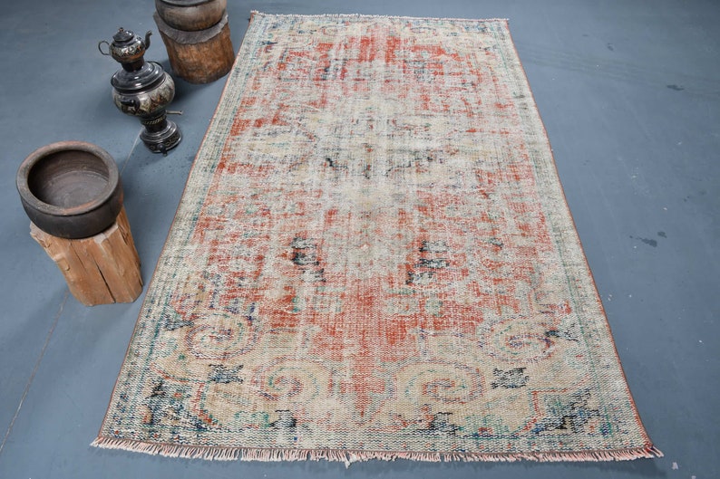 Turkish Rug, Vintage Rug, Area Rug, Antique Carpet, 52x91 inches Red Carpet, Decorative Floor shops Rugs, Outdoor Indoor Carpet, 10576