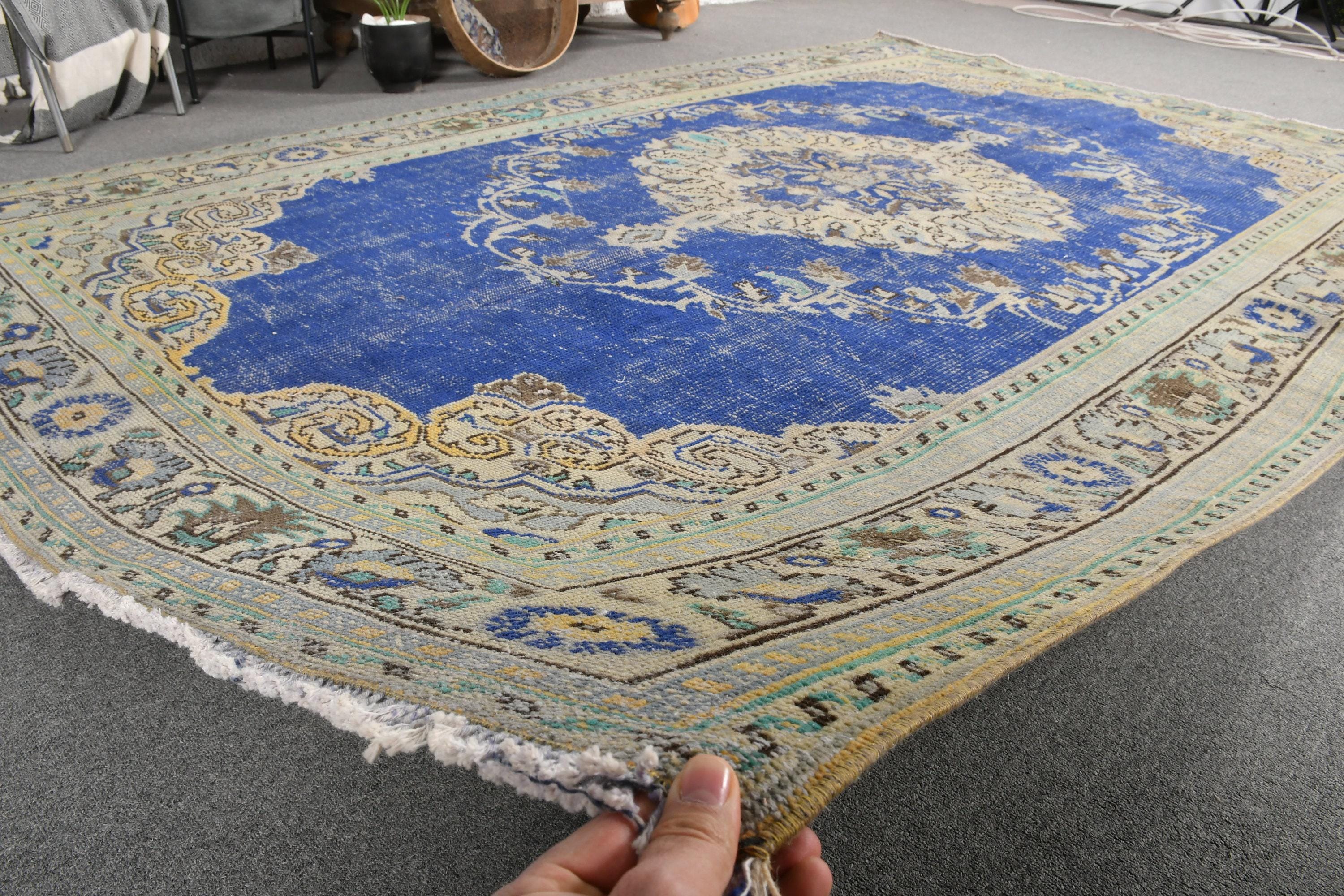 大型トルコ製ヴィンテージ アナトリアンラグ 203 x 298 cm 7 x 10